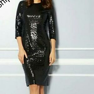 Black Sequin Dress